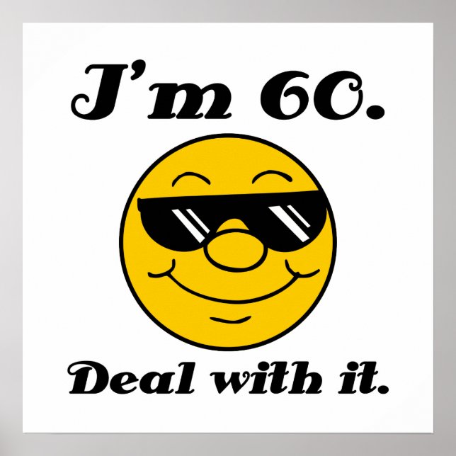 60. Geburtstagsgeschenk Poster (Vorne)