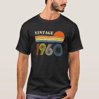 60. Geburtstagsgeschenk Vintag 1960 60 Jahre alte T-Shirt