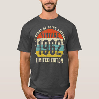 60. Geburtstagsgeschenk Vintage 1962 Limitierte Au T-Shirt