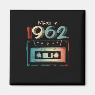 60 Geburtstagsgeschenke Jahr alt 1962 Kassette Magnet