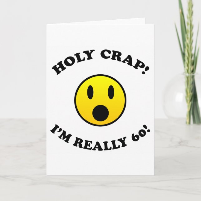 60. Geburtstagsgeschenke Karte (Vorderseite)