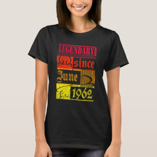 60. Geburtstagslegendär Seit Juni 1962 Vintage Re T-Shirt