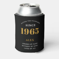 60. Geburtstagsname 1965 Black Gold Elegant Chic