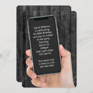 60. Geburtstagspartei - Textnachricht Einladung