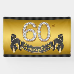 60. Geburtstagsparty Banner