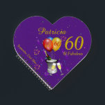 60. Geburtstagsparty Champagne Lila Guest Notizbuch<br><div class="desc">Das stilvolle Gästebuch aus dem 60. Jahrhundert mit Champagner-Eimer-Gläsern, altersschwachen Ballons und Konfetti auf lila Hintergrund mit goldfarbenem Text. Dieses fantastische, herzförmige Geburtstagsgast-Gästebuch ist ein fabelhaftes Geschenk oder Party-Memento. Perfekt für Meilenstein Geburtstage wie 40., 50. 60. oder 70. Mit 60 Blättern (120 Seiten) - es gibt viel Platz für Party...</div>