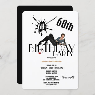 60. Geburtstagsparty Classy Lady Unique Einladung