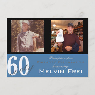 60. Geburtstagsparty Einladung