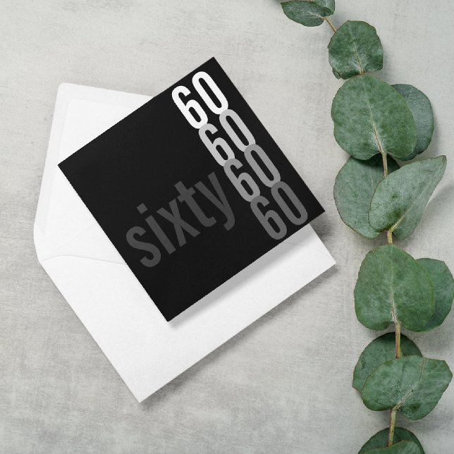 60. Geburtstagsparty Einladungen (Von Creator hochgeladen)
