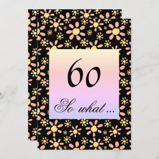 60. Geburtstagsparty Floral für sie Einladung