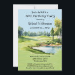 60. Geburtstagsparty Herren Golf Theme Party Einladung<br><div class="desc">Diese festliche und farbenfrohe 60. Geburtstagsfeier lädt zum Golfen ein. Es verfügt über einen Golfplatz mit Golfklubs auf einem Golfplatz, viel zu personalisieren, um für Ihre eigene Veranstaltung geeignet zu machen. Wir haben alle Zutaten, um es zu einem besonderen Party zu machen - angefangen mit einer Party Einladung; Begrüßungspakete; Gästebuch;...</div>