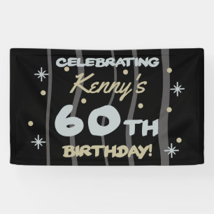 60. Geburtstagsparty Ihren Namen hinzufügen Banner
