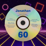 60. Geburtstagsparty Imitate CD Retro 90er Musik Einladung<br><div class="desc">👉 Lächeln Sie mit dieser Retro-thematischen 60. Geburtstagsfeier auf einer 90er Imitate-CD! - Klicken Sie einfach auf dieses Design 🔥 Meine Versprechen - Das ist einzigartig - von mir entworfen! - Es ist mit Ihnen im Hinterkopf 🙏 Danke für die Unterstützung meines kleinen Unternehmens - Wenn Sie möchten, ein maßgeschneidertes...</div>