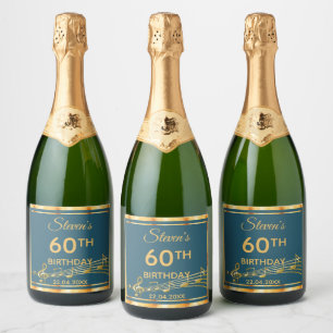 60. Geburtstagsparty mit aquamariner und goldener