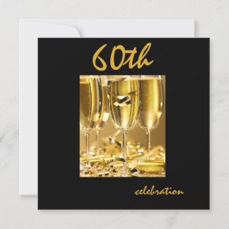 60. Geburtstagsparty Personalisierte Einladung