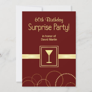 60. Geburtstagsüberraschung Party Einladungen Burg