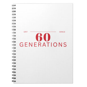 60 Generationen von Grit & Grace Notizblock