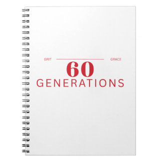 60 Generationen von Grit & Grace Notizblock