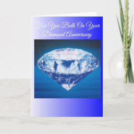 60. Hochzeitskarte Diamond Karte