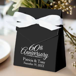 60. Hochzeitstag - Custom Black Danke Geschenkschachtel