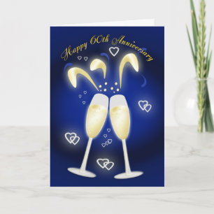60. Hochzeitstag Diamantene Hochzeit Karte