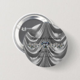 60. Hochzeitstag Diamantherz Button