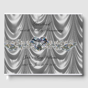 60. Hochzeitstag Diamantherz Gästebuch