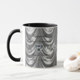 60. Hochzeitstag Diamond Heart Tasse