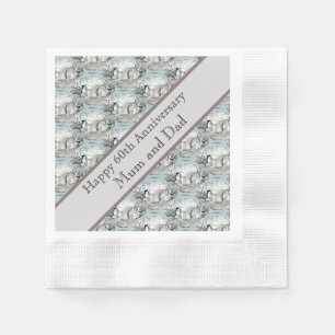 60. Hochzeitstag Diamond Serviette