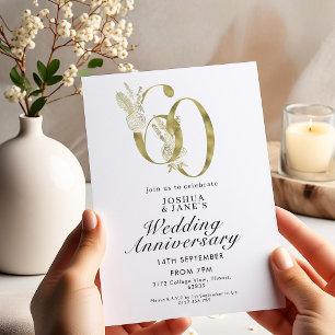 60. Hochzeitstag Einladung