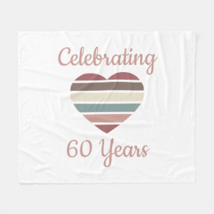 60. Hochzeitstag Fleecedecke