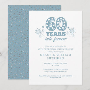 60. Hochzeitstag - Für immer Einladung