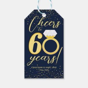 60. Hochzeitstag Geschenkanhänger