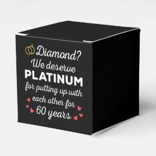 60. Hochzeitstag I - Diamond Funny Couple Geschenkschachtel