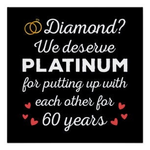 60. Hochzeitstag I - Diamond Funny Couple Poster