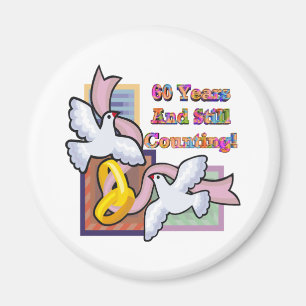 60. Hochzeitstag Magnet