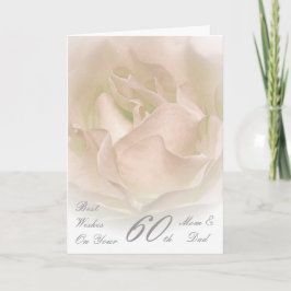 60. Hochzeitstag Mama & Vater Elfenbeinküste Rose Karte