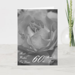 60. Hochzeitstag Mama & Vater Rose Karte