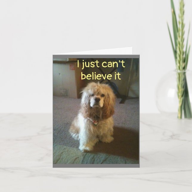 ***60**** ICH GLAUBE KEINE IT-KARTE KARTE (Vorderseite)