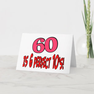 60 ist 6 perfekte 10er (PINK) Karte