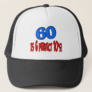 60 ist 6 perfekte 10's (BLAU) Truckerkappe