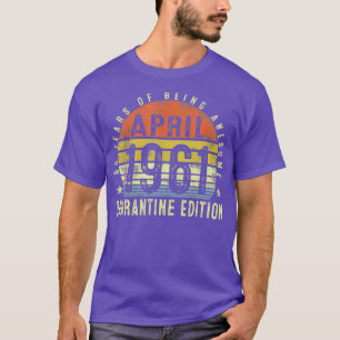 60 Jahre alt 60. Geburtstag Dekoration April 1961 T-Shirt