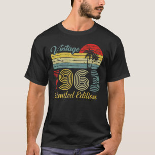 60 Jahre alt Geburtstag Gegenwart Vintag 1963 B Ta T-Shirt