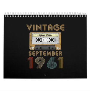 60 Jahre alt - Jahrgang September 1961 60. Kalender
