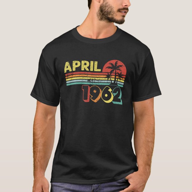 60 Jahre alt Phantastisch seit April 1962 60. Gebu T-Shirt (Vorderseite)