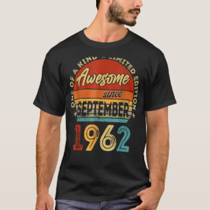 60 Jahre alt Phantastisch seit September 1962 60. T-Shirt