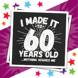 60 Jahre alt Sarcastic Meme Funny 60. Geburtstag Serviette