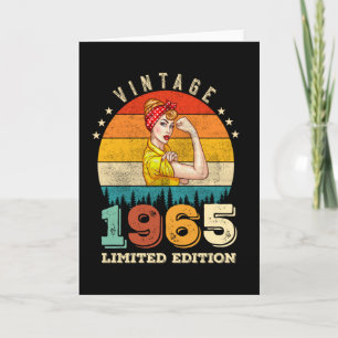 60 Jahre alt Tag 1965 Vintag 60. Geburtstagsfrauen Karte