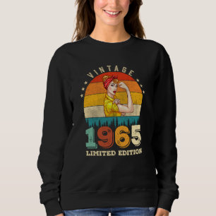 60 Jahre alt Tag 1965 Vintag 60. Geburtstagsfrauen Sweatshirt