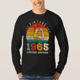 60 Jahre alt Tag 1965 Vintag 60. Geburtstagsfrauen T-Shirt